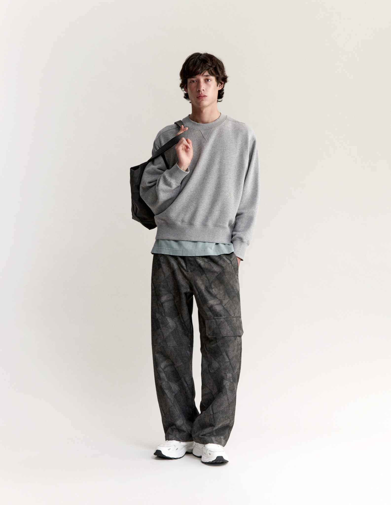 STITCHED EARS CASHMERE MIX SWEATSHIRT - 3