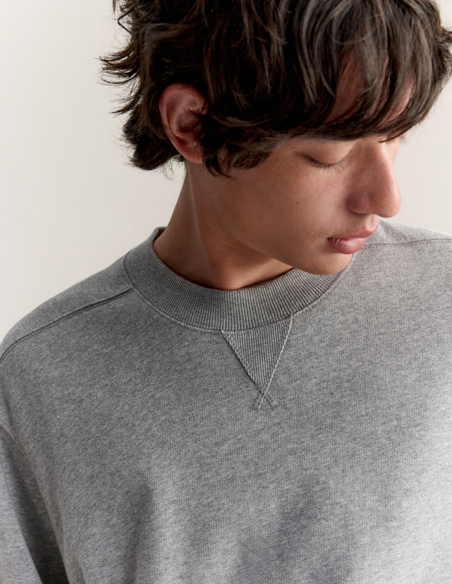 STITCHED EARS CASHMERE MIX SWEATSHIRT - 6