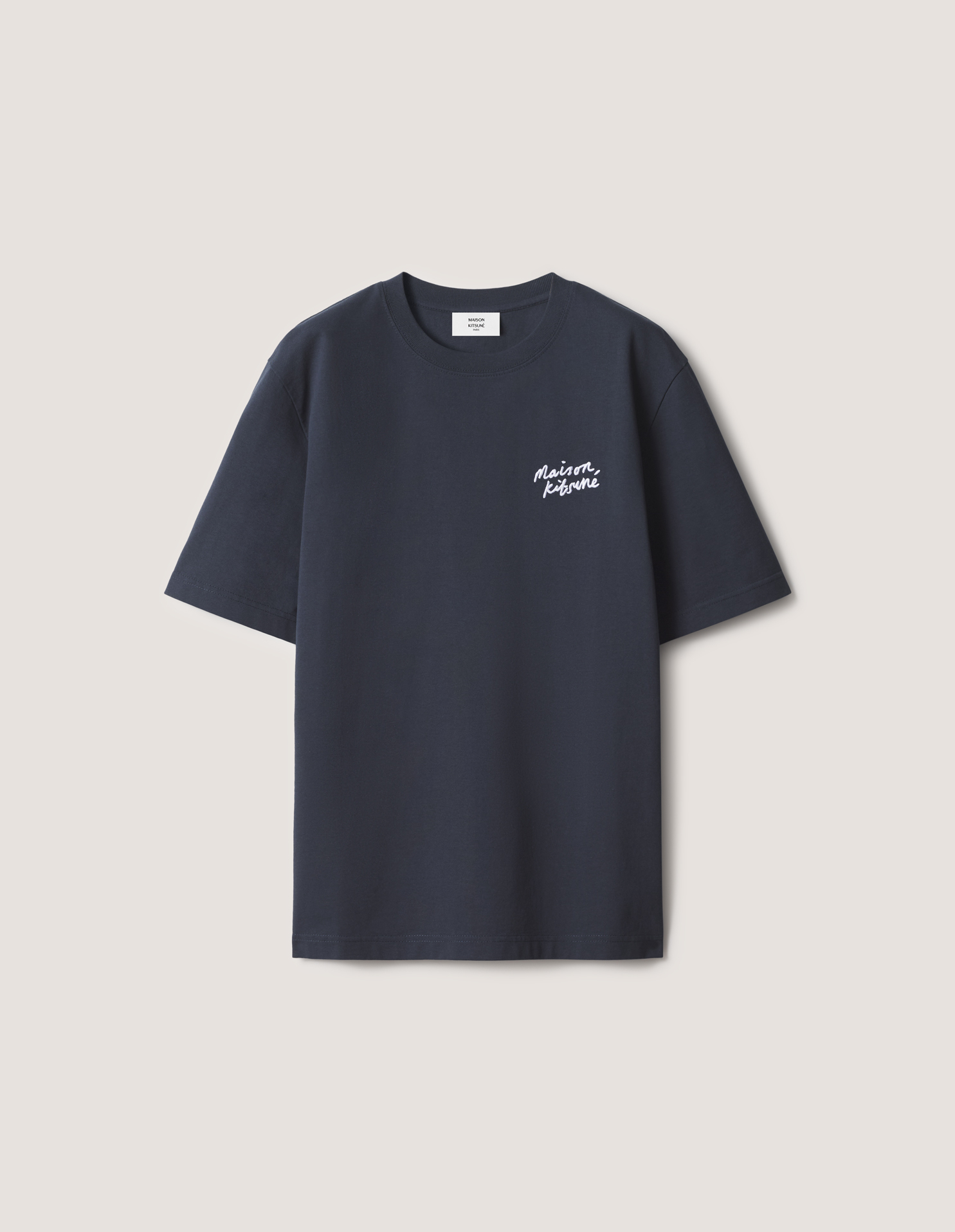 MAISON\u0020KITSUNE\u0020HANDWRITING\u0020COMFORT\u0020TEE\u002DSHIRT