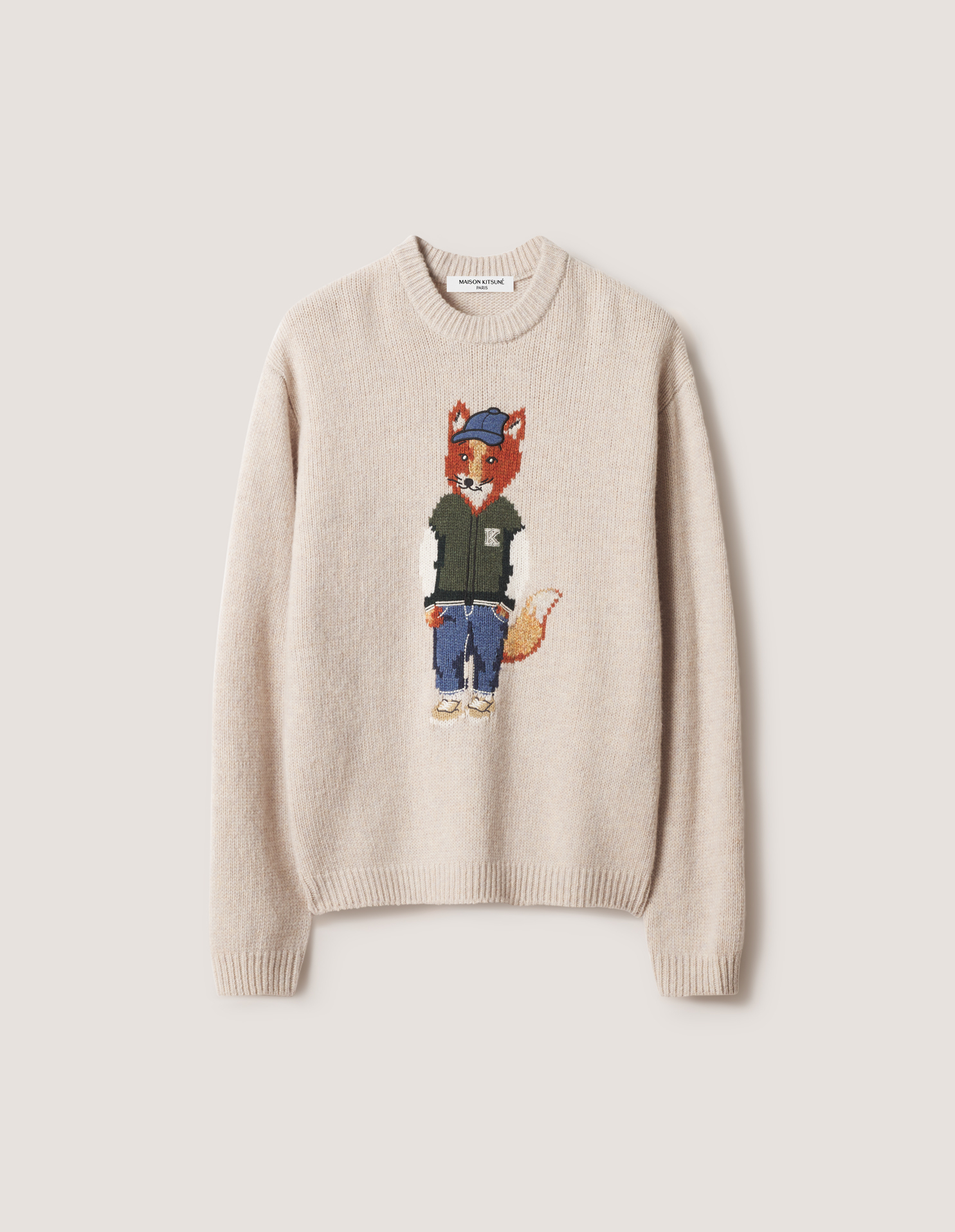 DRESSED\u0020FOX\u0020INTARSIA\u0020WOOL\u0020JUMPER