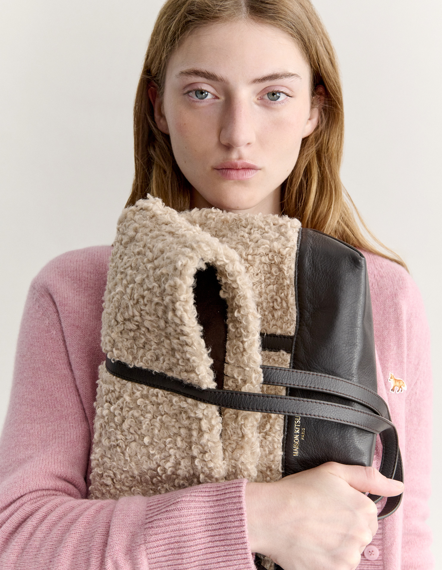 LEATHER\u0020AND\u0020BOUCLETTE\u0020TOTE
