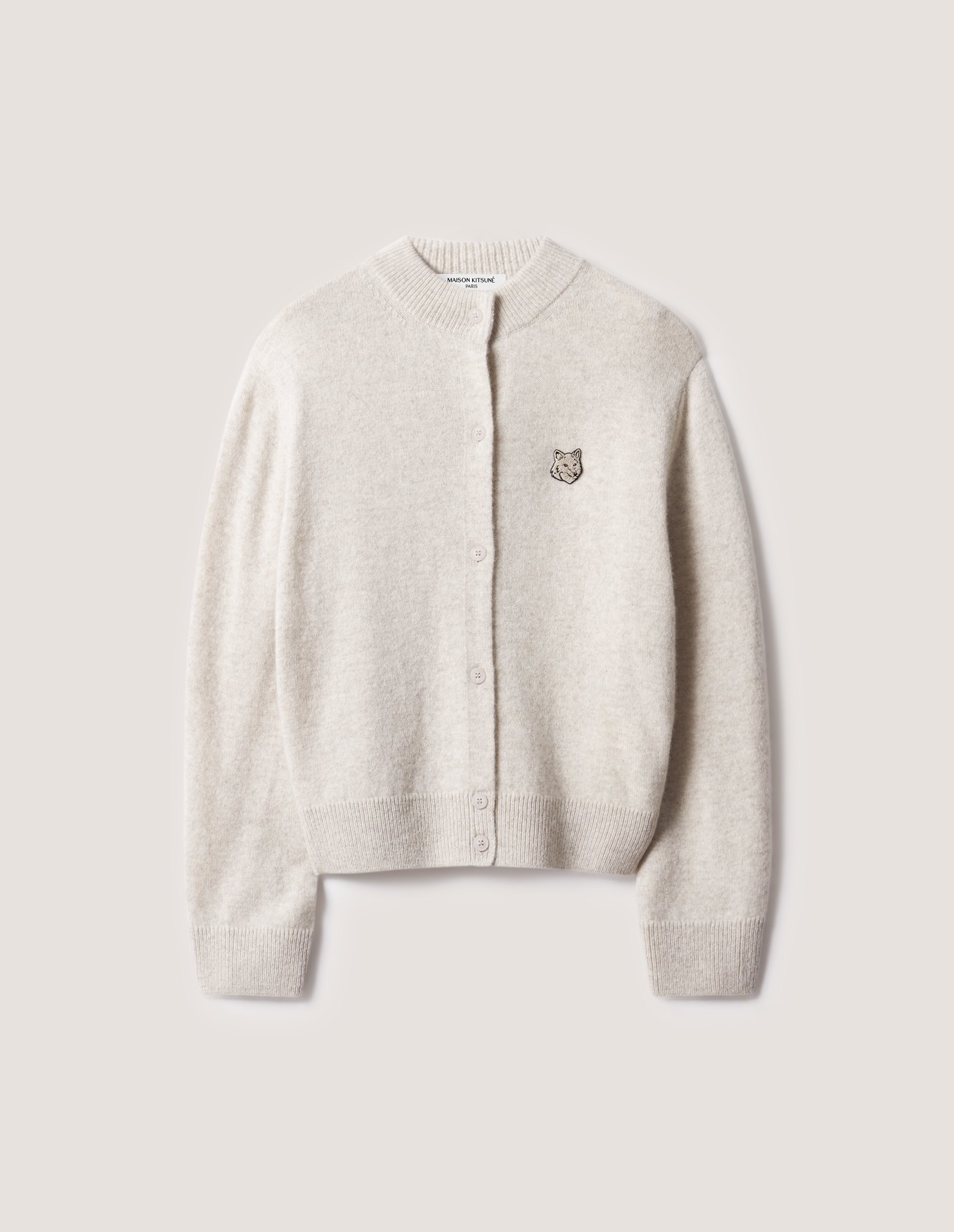 FOX\u0020HEAD\u0020LAMBSWOOL\u0020HIGH\u0020NECK\u0020CARDIGAN
