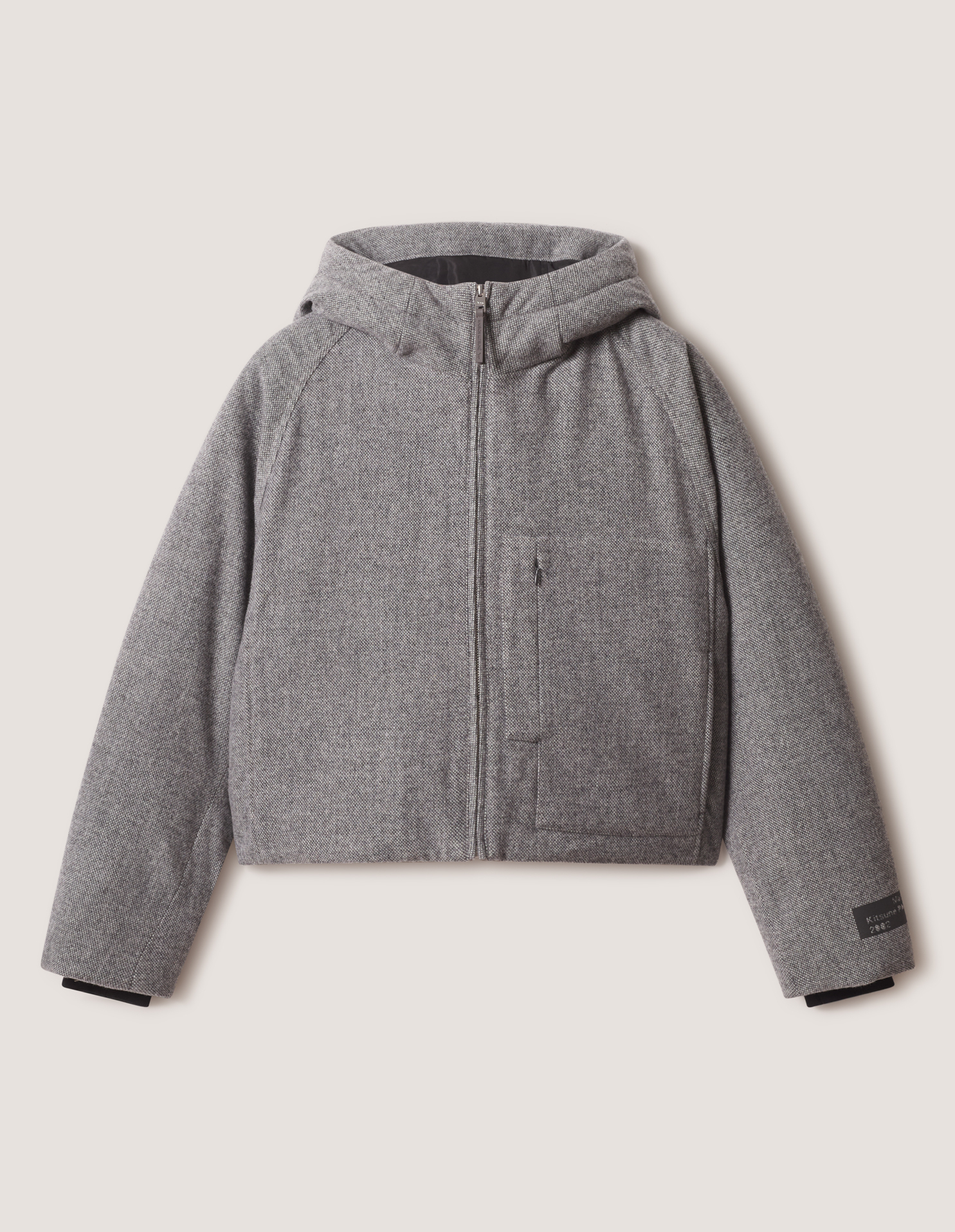 WOOL\u0020CROPPED\u0020HOODED\u0020PUFFER