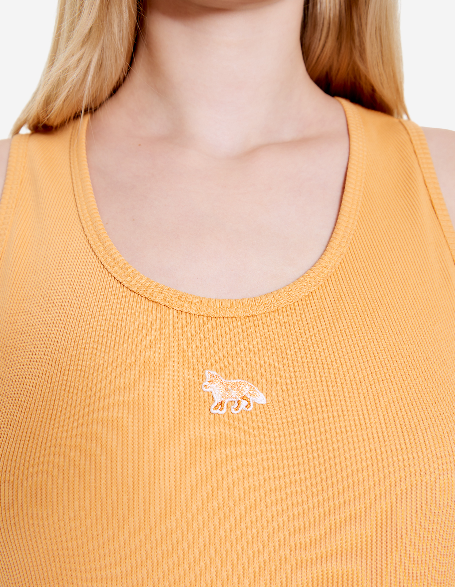 BABY FOX PATCH RIBBED TANK TOP