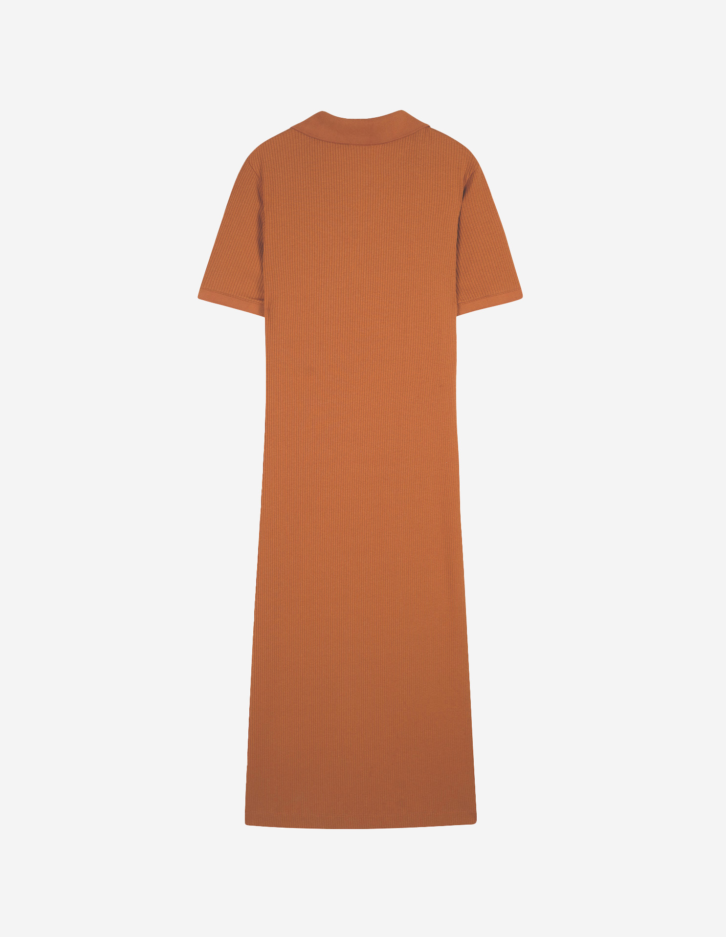 Maison Kitsuné abstract-print polo dress - Orange