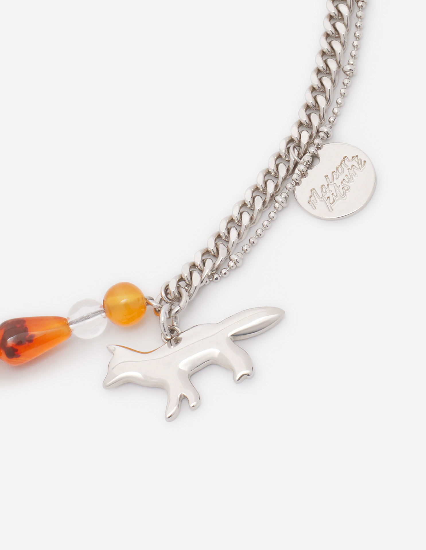 PROFILE FOX & BEADS NECKLACE