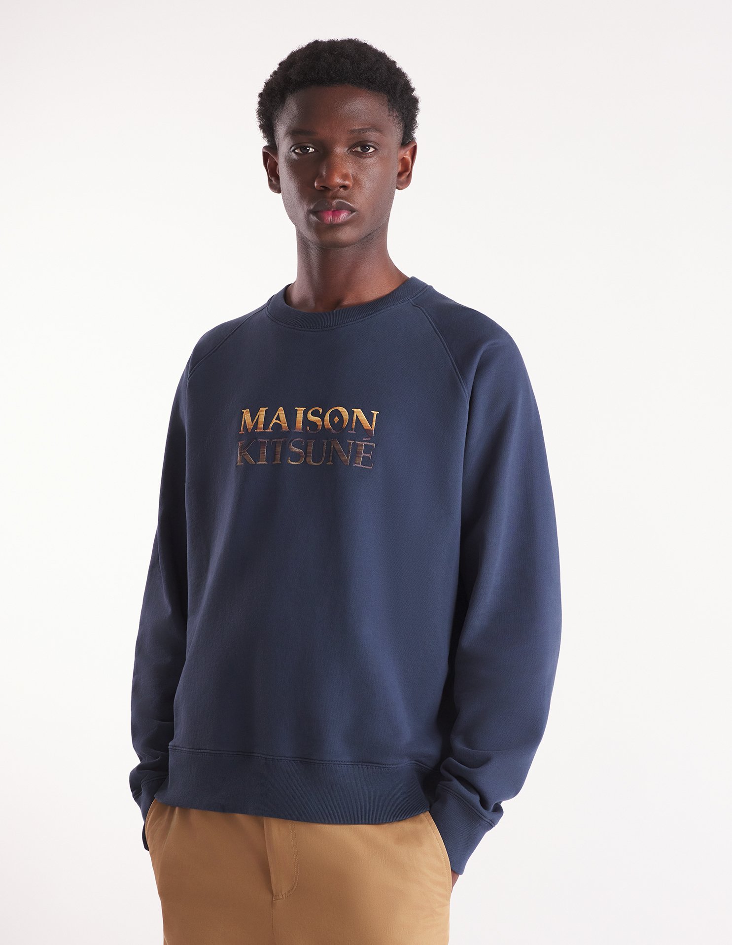 グラデーション メゾン キツネ オーバーサイズ スウェットシャツ | Maison Kitsuné