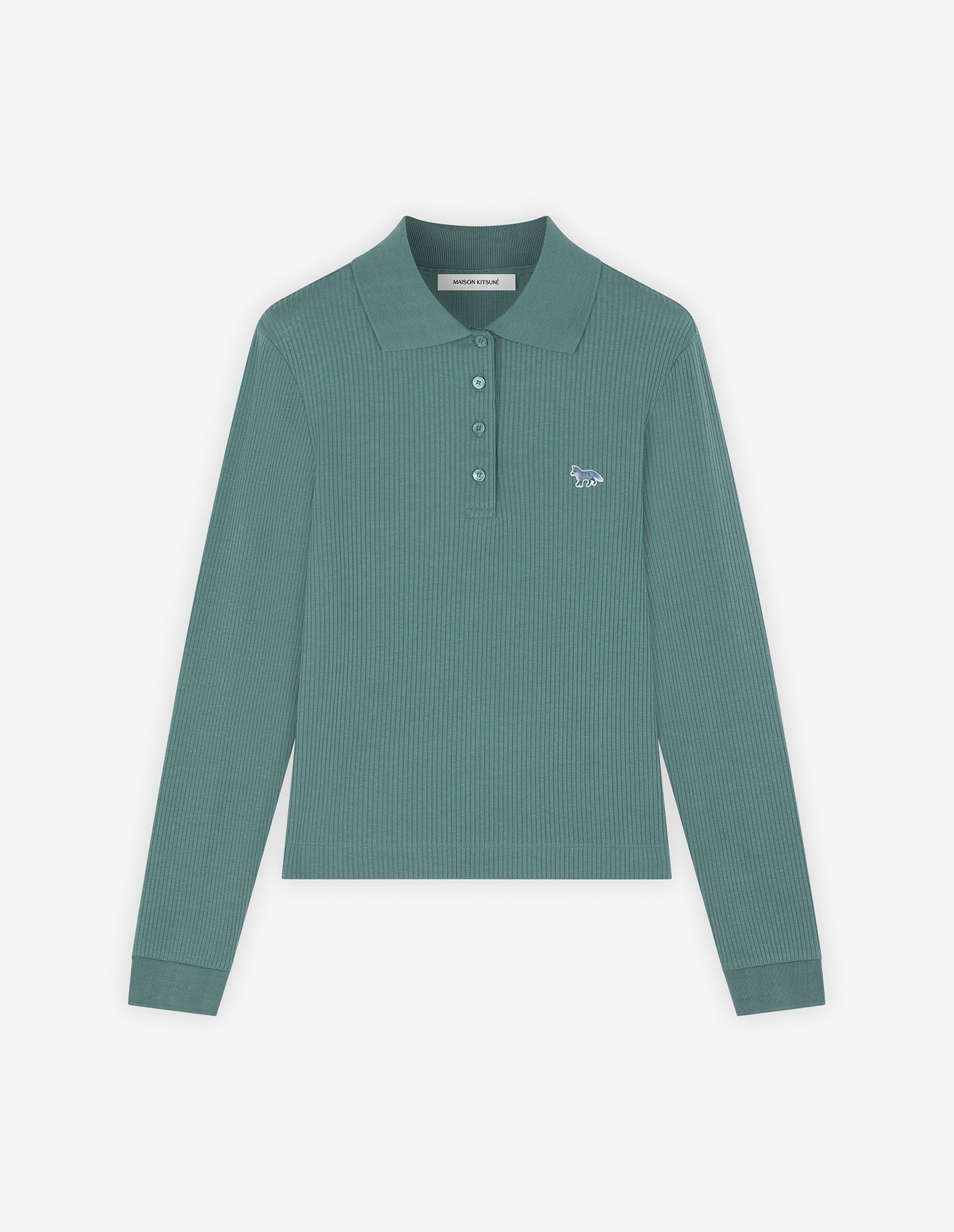 Maison kitsune long sleeve polo on sale