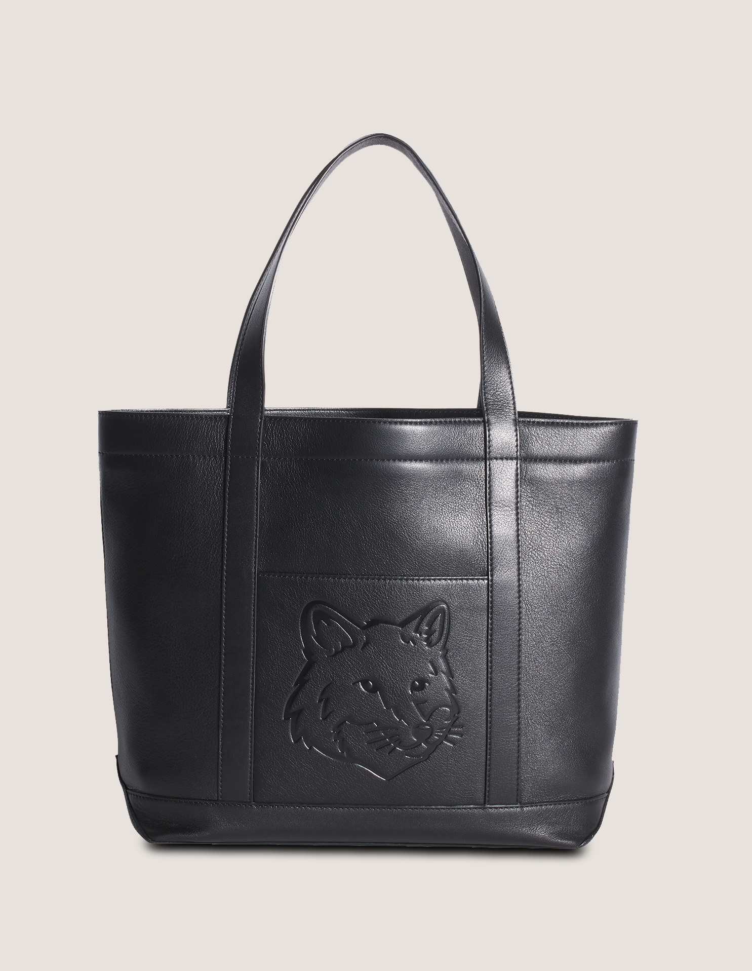 FOX\u0020HEAD\u0020LEATHER\u0020MEDIUM\u0020TOTE