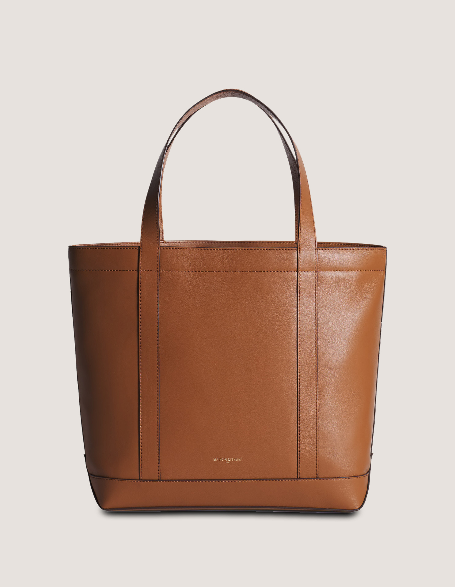 FOX HEAD LEATHER MEDIUM TOTE - 3