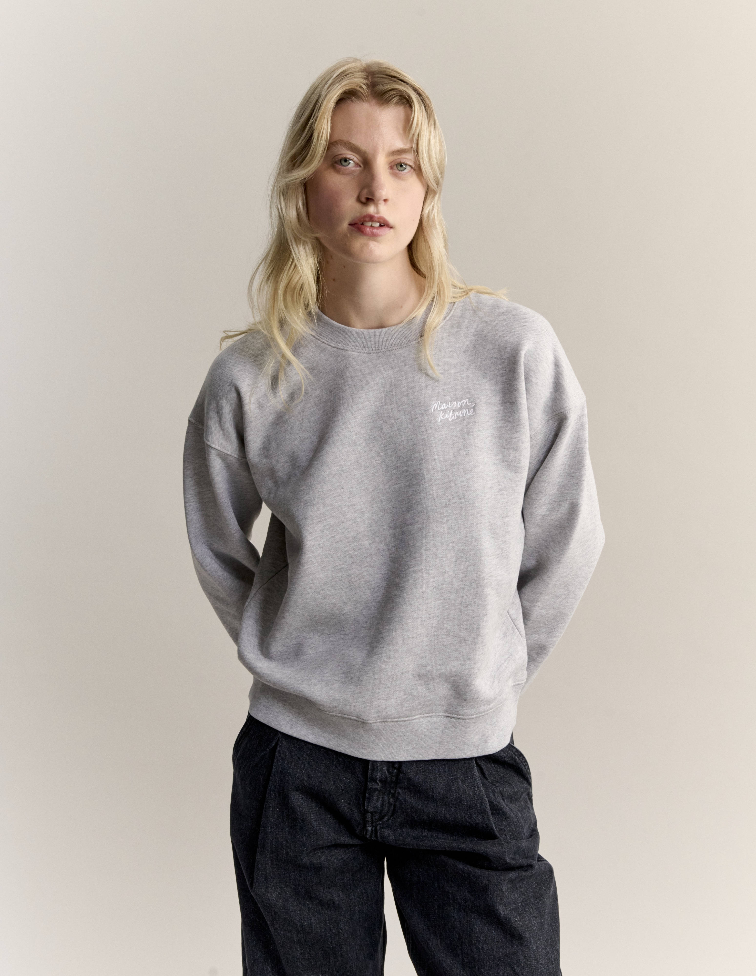 MAISON KITSUNE HANDWRITING COMFORT SWEATSHIRT - 4