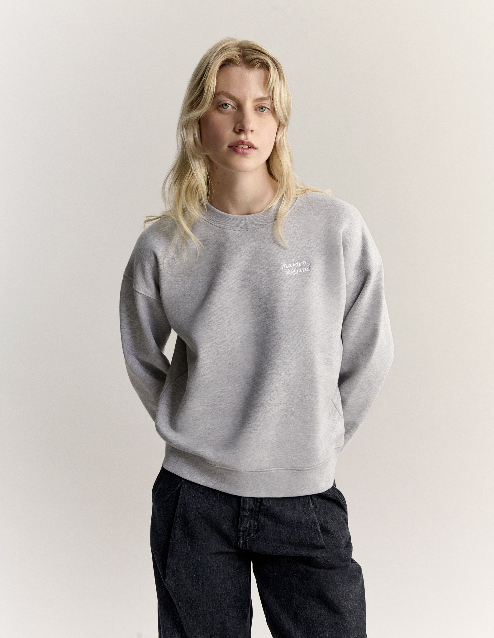 MAISON KITSUNE HANDWRITING COMFORT SWEATSHIRT - 3