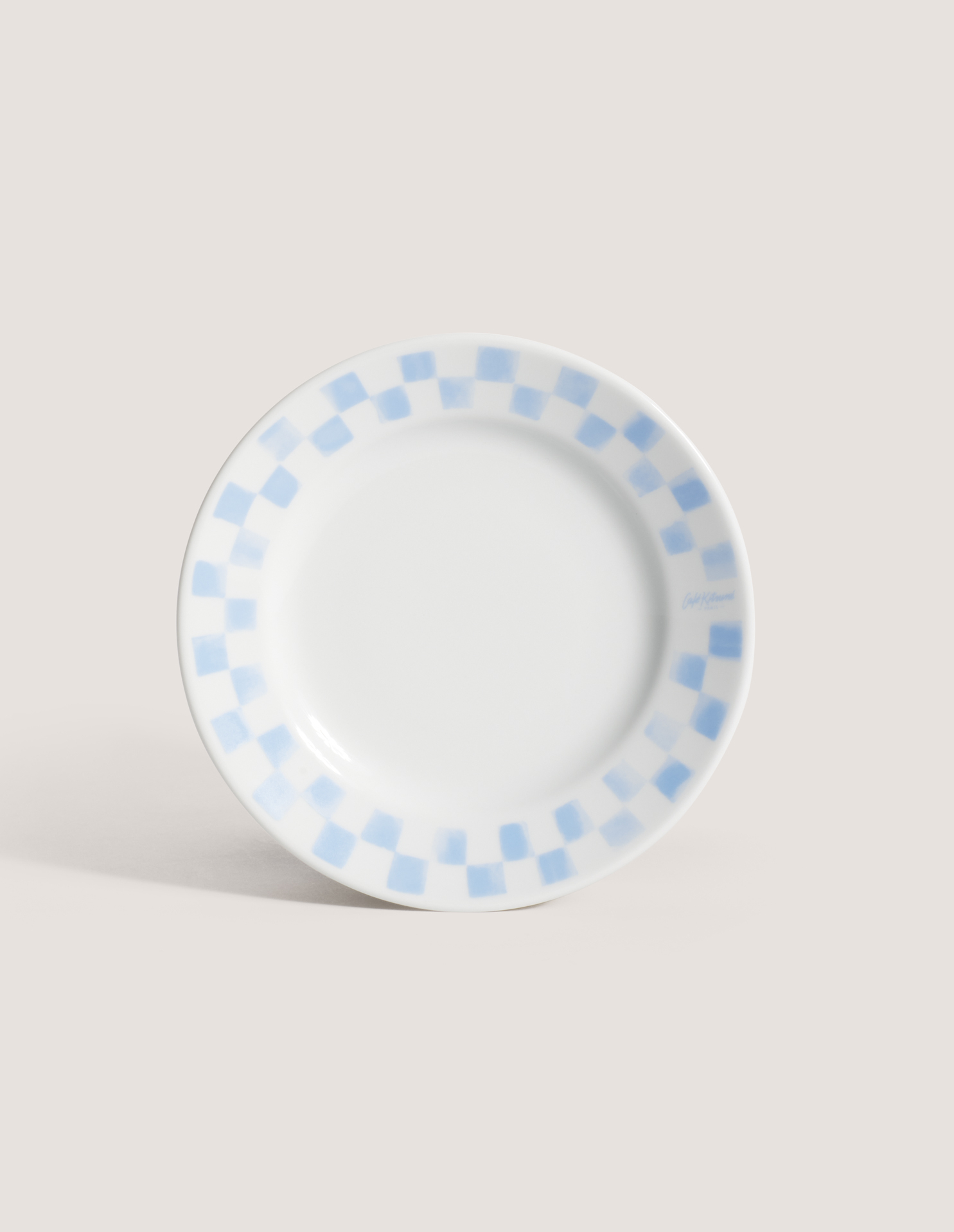 CHECKERBOARD\u0020PORCELAIN\u0020DESERT\u0020PLATE