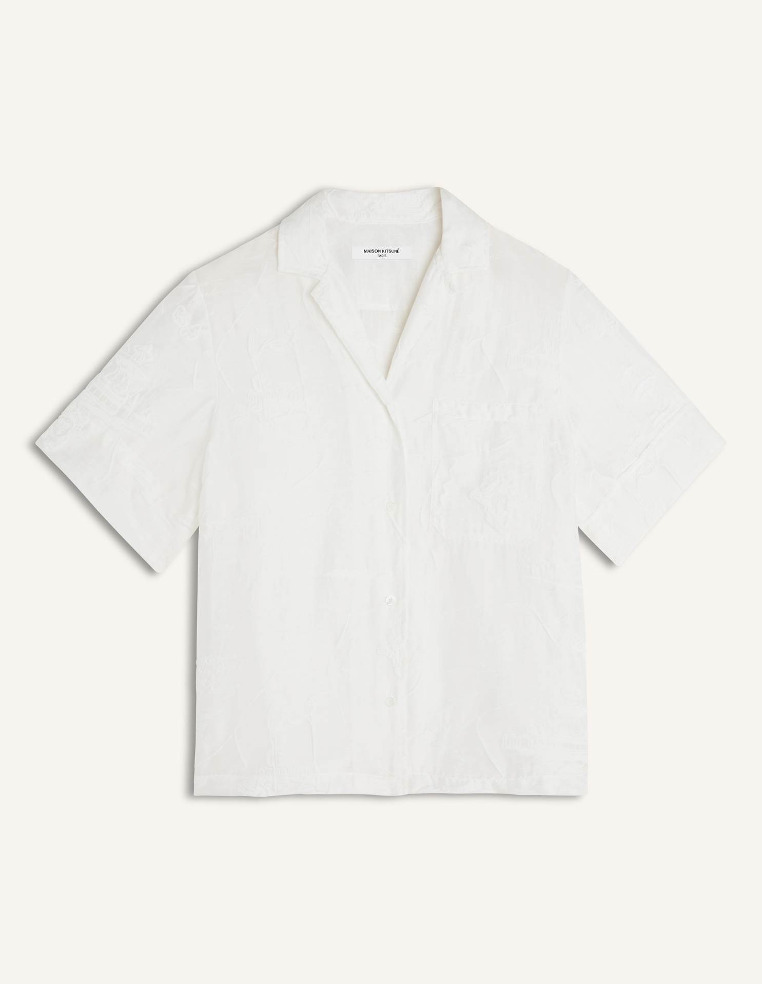 PARISIAN\u0020MAP\u0020SHEER\u0020RESORT\u0020SHIRT