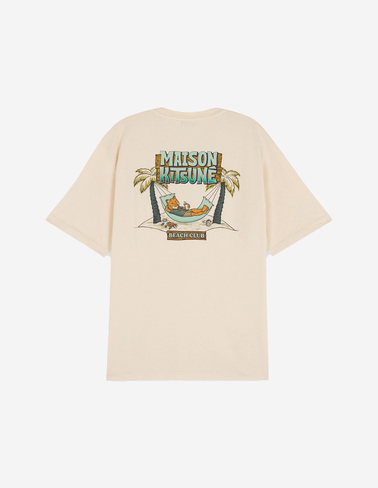 6-18 MAISON KITSUNE BEACH CLUB OVERSIZED TEE-SHIRT