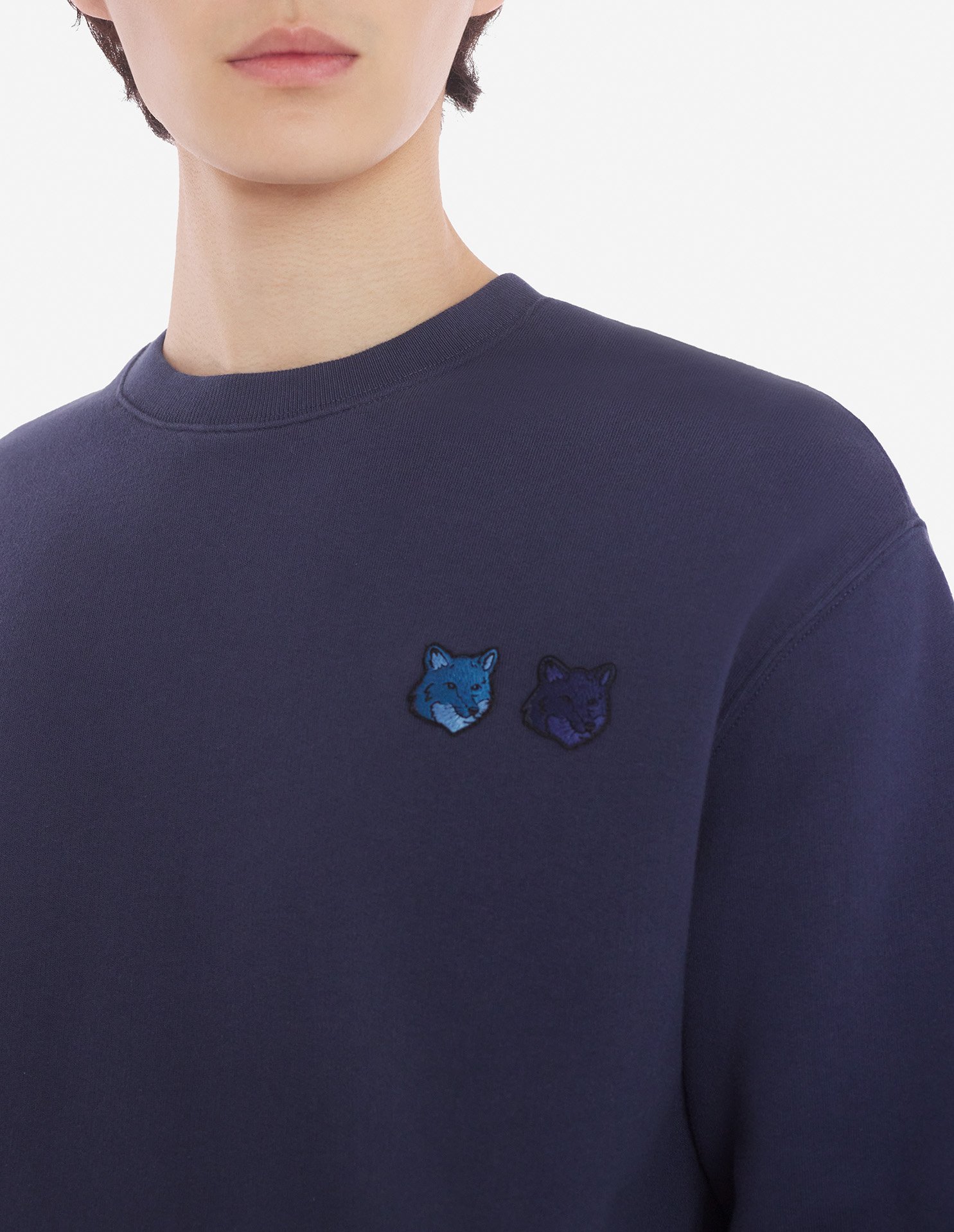 DOUBLE BOLD FOX HEAD PATCH COMFORT SWEATSHIRT | Maison Kitsuné