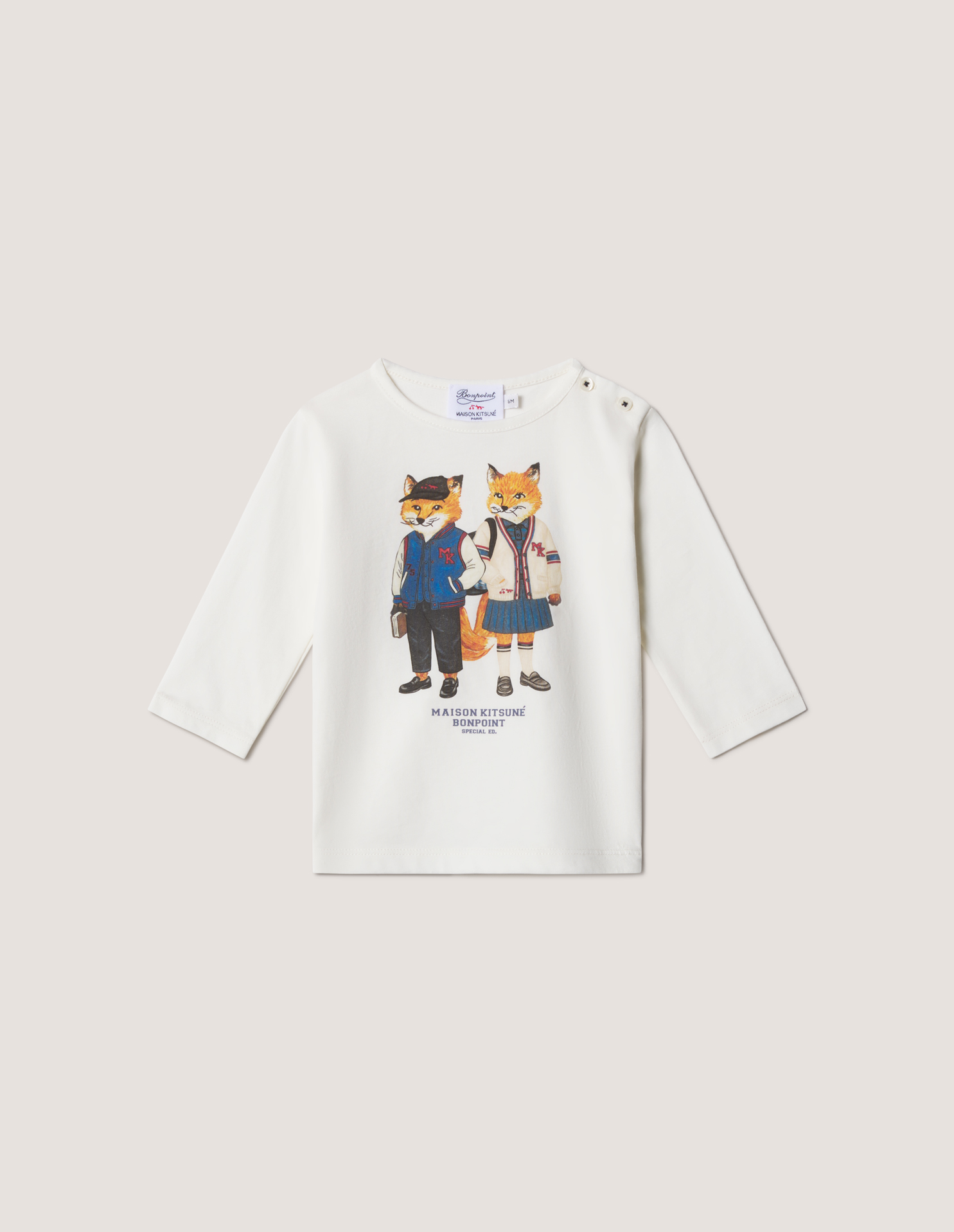 T\u002DSHIRT\u0020MAISON\u0020KITSUNE\u0020X\u0020BONPOINT