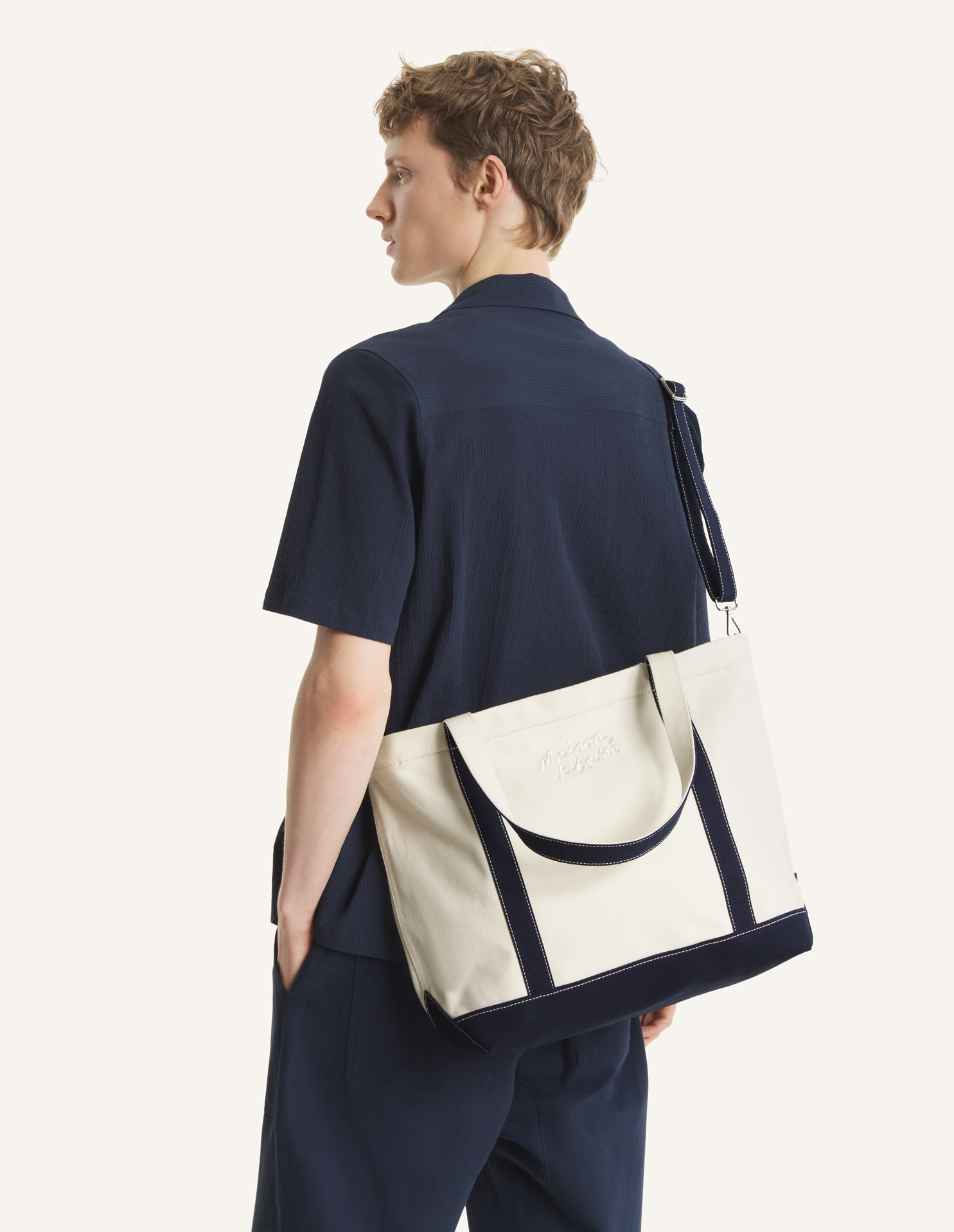 ecru/classic navy