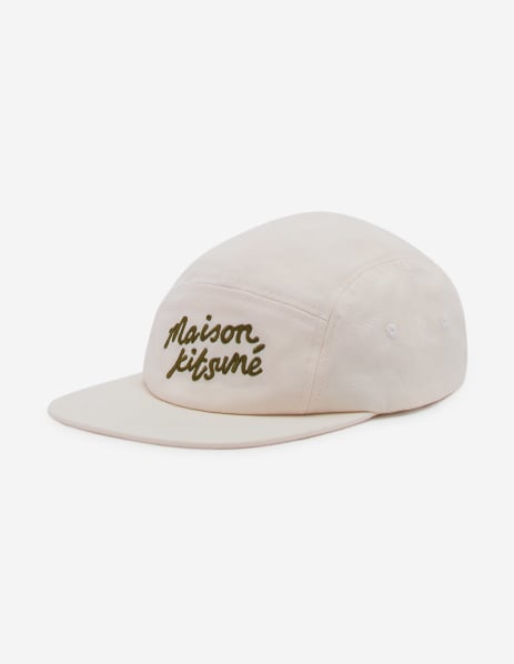 MAISON KITSUNE HANDWRITING 5P CAP,Fresh cotton