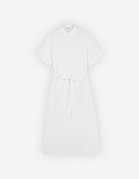 메종 키츠네 Maison Kitsune SHIRT DRESS,White