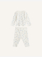 white blossom/azur