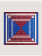 blue denim/ cherry red