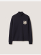 navy/ light grey melange