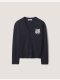 navy/ light grey melange