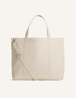 キャンバス アンド レザー ラージ トート | Maison Kitsuné