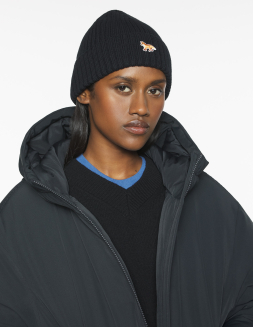 MAISON KITSUNÉ ブラックフォックスヘッドビーニー フォックスヘッド ビーニー | Maison Kitsuné
