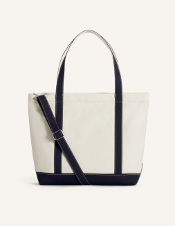 キャンバス アンド レザー ラージ トート | Maison Kitsuné