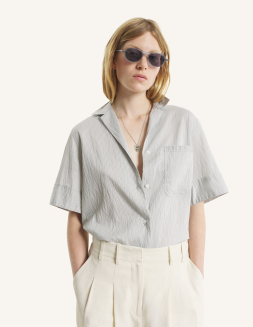 LONG SLEEVE LYOCELL TOP | Maison Kitsuné