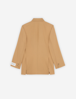 HARRINGTON JACKET IN TECHNICAL COTTON GABARDINE WITH BOLD FOX HEAD