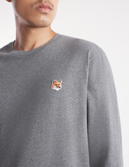 FOX HEAD PATCH REGULAR LONG-SLEEVED TEE-SHIRT | Maison Kitsuné