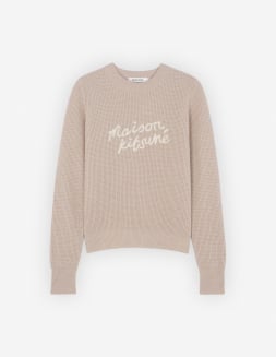 FOX HEAD INTARSIA REGULAR STRIPED JUMPER | Maison Kitsuné