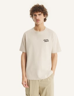 MAISON KITSUNE コットンリネン フード サファリ シャツ 関税込＊MAISON KITSUNE＊ コットンジャージー プリントTシャツ