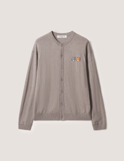 FOX HEAD MERINO REGULAR CARDIGAN | Maison Kitsuné