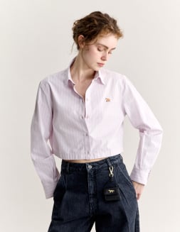 レディース Maison Kitsune CROPPED BOXY SHIRT