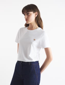 メゾン キツネ トリコロールフォックス パッチ クラシック ポケット Tシャツ | Maison Kitsuné