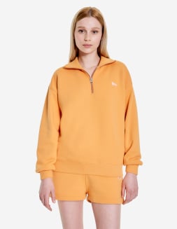 BABY FOX PATCH HALF ZIP SWEATSHIRT | Maison Kitsuné