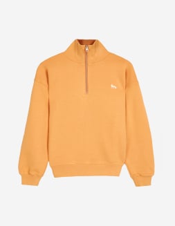 BABY FOX PATCH HALF ZIP SWEATSHIRT | Maison Kitsuné