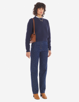 BOLD FOX HEAD PATCH HALF ZIP RIBBED JUMPER | Maison Kitsuné BOLD FOX HEAD PATCH HALF ZIP RIBBED JUMPER | Maison Kitsuné