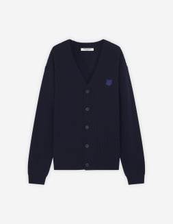 メゾン キツネ トリコロールフォックス パッチ クラシック カーディガン | Maison Kitsuné