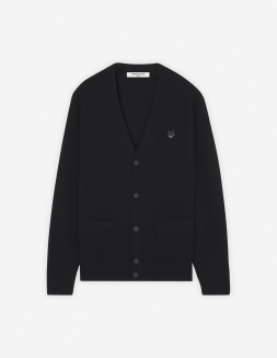 BOLD FOX HEAD PATCH REGULAR CARDIGAN | Maison Kitsuné