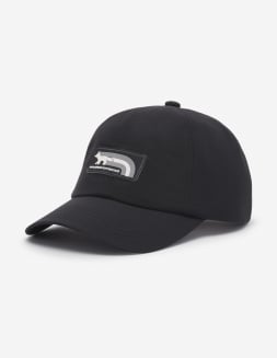 LARGE FOX HEAD EMBROIDERY 6P CAP | Maison Kitsuné