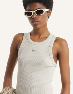BABY FOX RIBBED TANK TOP | Maison Kitsuné