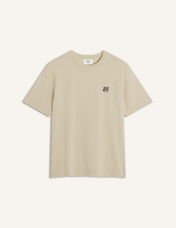 MAISON KITSUNE フォックスパッチ Tシャツ ベージュXL 美品 スタンディング フォックス コンフォート Tシャツ | Maison Kitsuné