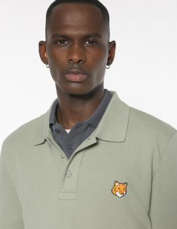 NAVY FOX PATCH CLASSIC POLO | Maison Kitsuné
