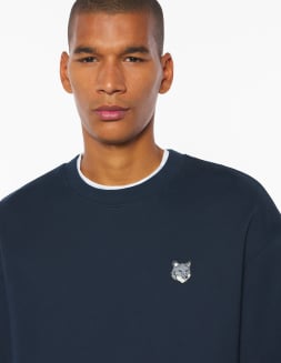 キムツネ様 MAISON KITSUNE]BOLD FOX HEAD PATCH COMFORT HALF ZIPPED