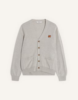 FOX HEAD FINE MERINO CARDIGAN | Maison Kitsuné